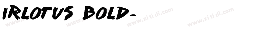 IRlotus Bold字体转换